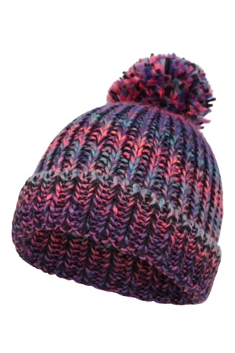 Women's Beanie Everyday Comfy Warm Everyday Winter Hat Purple - Image 5