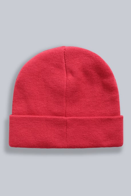 'Harley' Kids Beanie Ribbed Knit Warm Cosy Outdoors Winter Hat Pink - Image 2