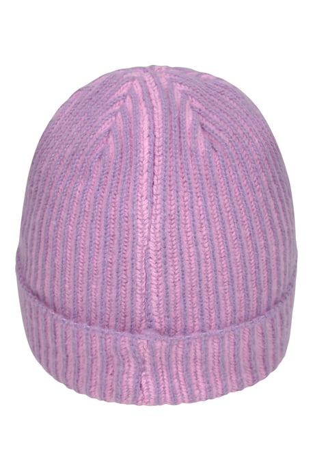 Kids Isotherm Ribbed Knit Beanie and Glove Set Fur Lined Winter Outdoor Wear Pink - Image 4