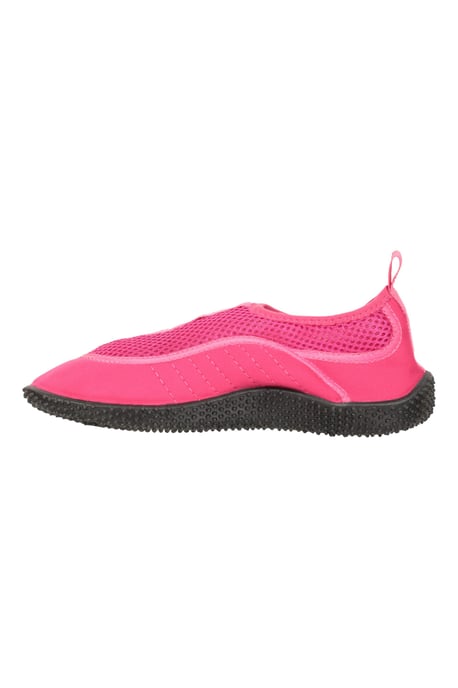 'Bermuda' Women's Aqua Shoe with Top Mesh Panel Slip On Summer Beach Sandals Pink - Image 4