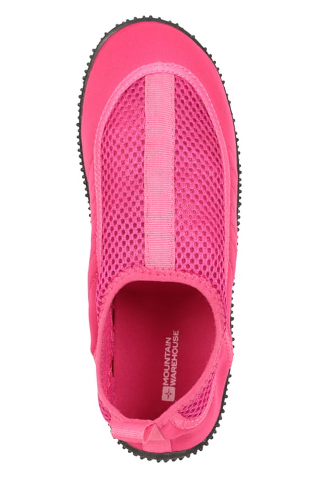 'Bermuda' Women's Aqua Shoe with Top Mesh Panel Slip On Summer Beach Sandals Pink - Image 5