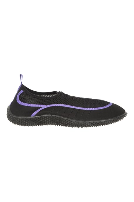 'Bermuda' Women's Aqua Shoe with Top Mesh Panel Slip On Summer Beach Sandals Purple - Image 2