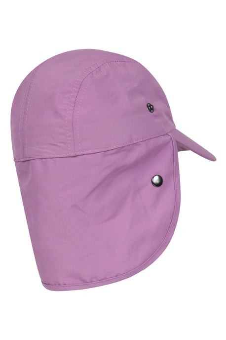 'Legionnaire' Kids Flap Cap Sun Protection Outdoors Summer Hat Purple - Image 2
