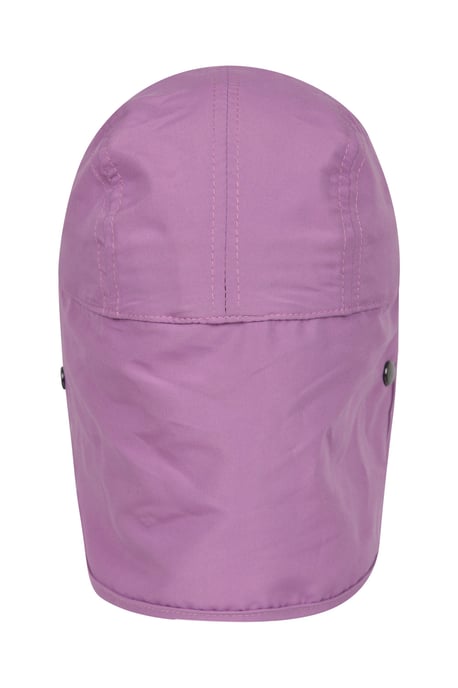 'Legionnaire' Kids Flap Cap Sun Protection Outdoors Summer Hat Purple - Image 3