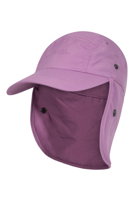'Legionnaire' Kids Flap Cap Sun Protection Outdoors Summer Hat Purple - Image 4