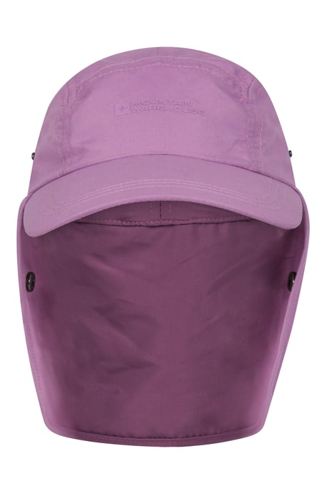 'Legionnaire' Kids Flap Cap Sun Protection Outdoors Summer Hat Purple - Image 5