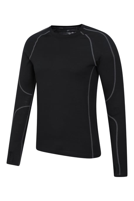'Asgard' Men's Merino Top & Pant Set Quick Drying Walking Skiing Activewear Black - Image 5