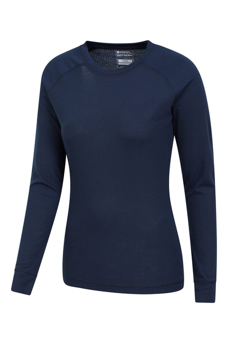 'Talus' Women's Round Neck Top Thermal Quick Drying Tee Navy - Image 4