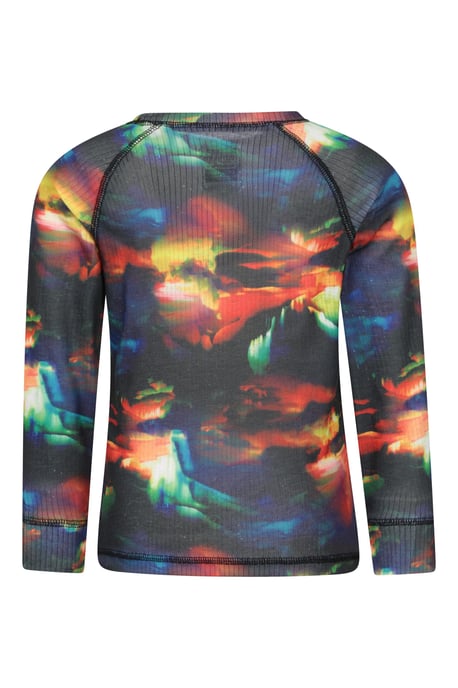 'Talus' Printed Kids Top & Pant Quick Wicking Warm Base Layer Set Blue - Image 4