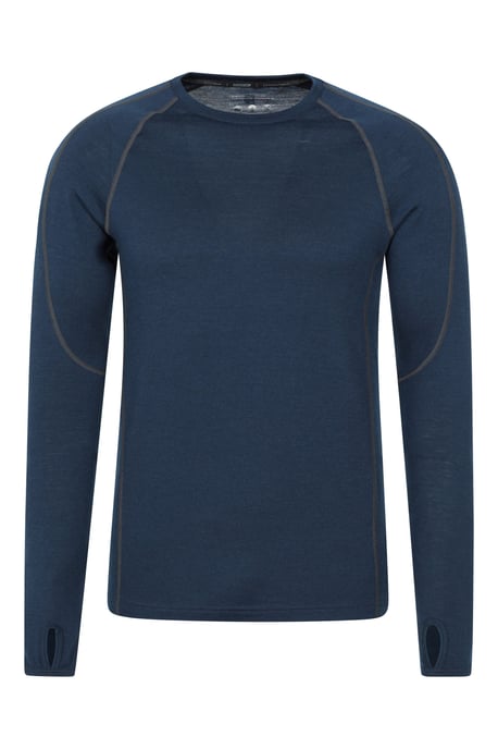 'Asgard' Men's Merino Top & Pant Set Quick Drying Walking Skiing Activewear Dark Blue - Image 6