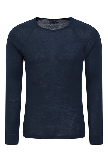 Men's Merino Base Layer Top IsoTherm Breathable Everyday Sweater - Pack of 2 Navy - Image 2