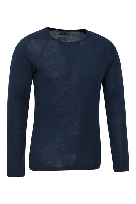 Men's Merino Base Layer Top IsoTherm Breathable Everyday Sweater - Pack of 2 Navy - Image 3