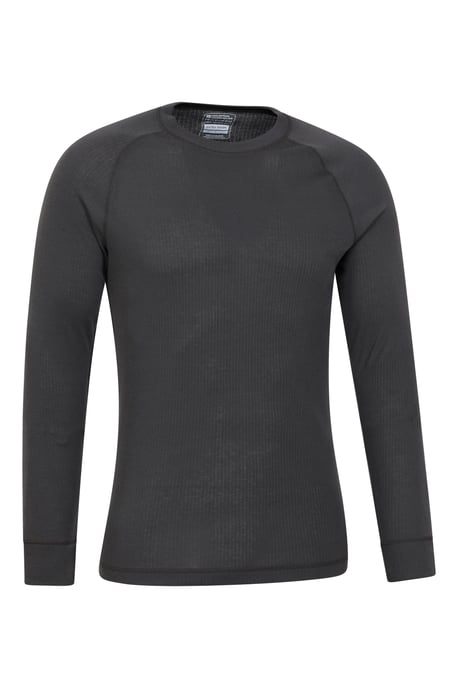 'Talus' Men's Thermal Base Layer Gym Top Long Sleeve Moisture Wicking - Pack of 2 Charcoal - Image 3