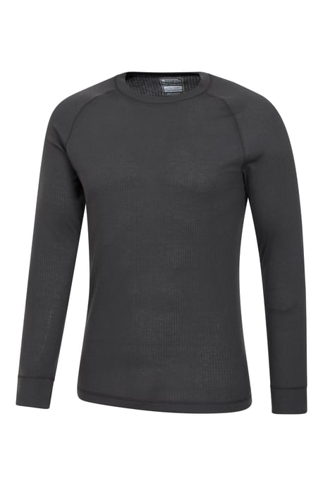 'Talus' Men's Thermal Base Layer Gym Top Long Sleeve Moisture Wicking - Pack of 2 Charcoal - Image 4