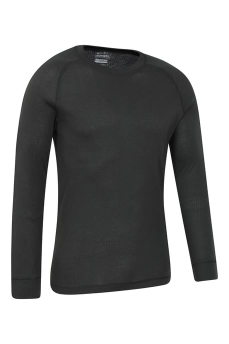 'Talus' Men's Thermal Base Layer Gym Top Long Sleeve Moisture Wicking - Pack of 2 Dark Grey - Image 3