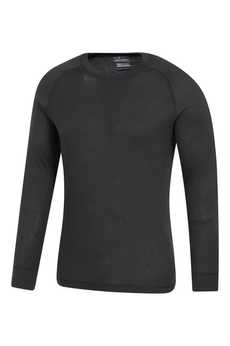 'Talus' Men's Thermal Base Layer Gym Top Long Sleeve Moisture Wicking - Pack of 2 Dark Grey - Image 4