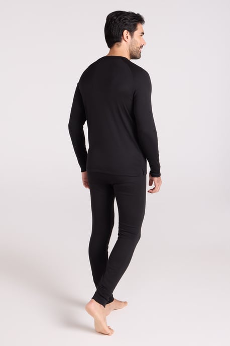 'Talus' Men's Thermal Top & Pant Skiing Winter Warm Gym Set Black - Image 2