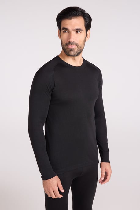 'Talus' Men's Thermal Top & Pant Skiing Winter Warm Gym Set Black - Image 3