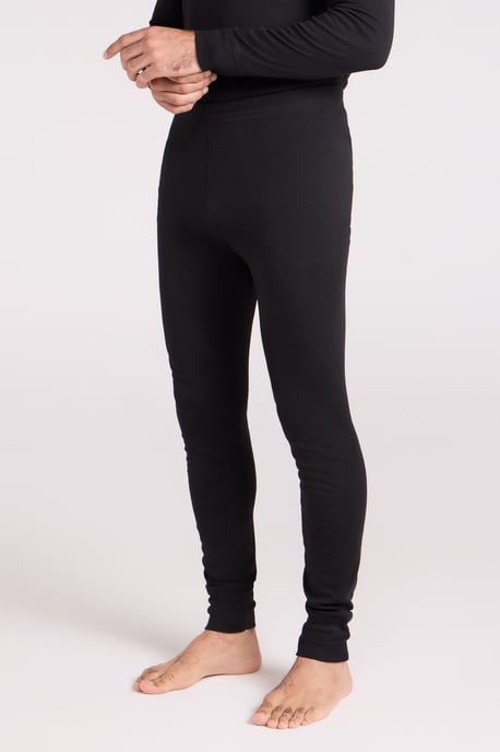 'Talus' Men's Thermal Top & Pant Skiing Winter Warm Gym Set Black - Image 5