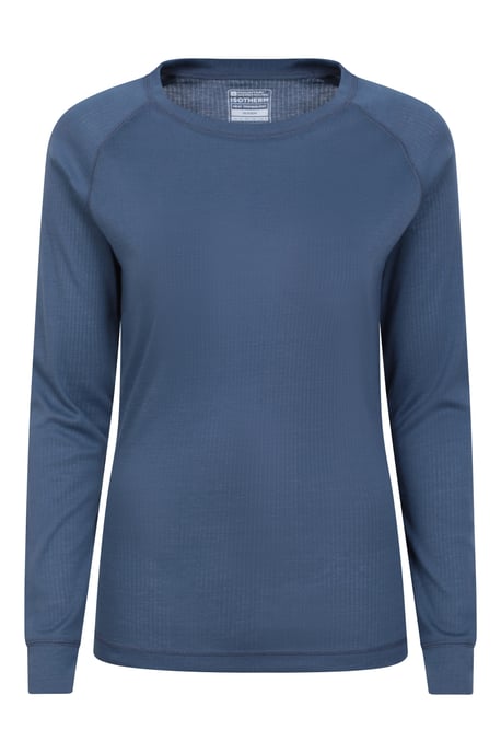 'Talus' Women's Long Sleeve Top Quick Dry Round Neck Thermal Base Layer Dark Grey - Image 1