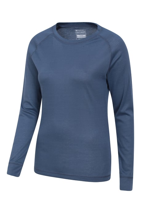 'Talus' Women's Long Sleeve Top Quick Dry Round Neck Thermal Base Layer Dark Grey - Image 4