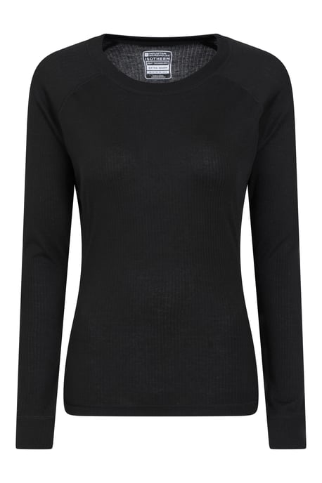 'Talus' Women's Round Neck Top Thermal Quick Drying Tee Black - Image 2