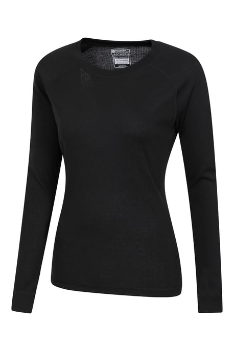 'Talus' Women's Round Neck Top Thermal Quick Drying Tee Black - Image 4