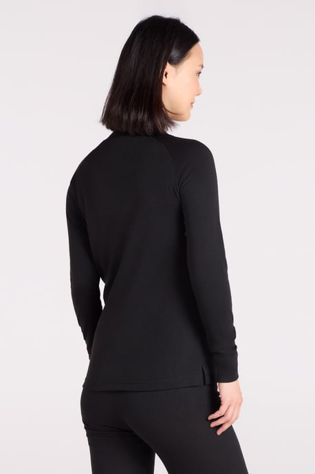 'Talus' Women's Long Sleeve Top Quick Dry Round Neck Thermal Base Layer Black - Image 4