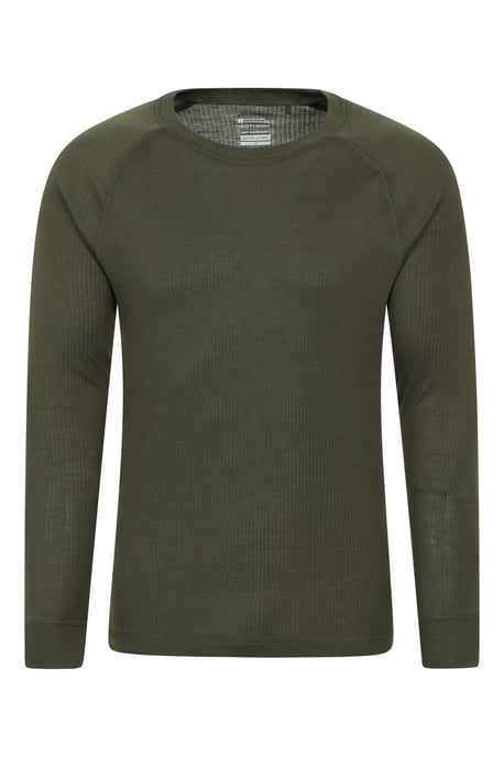 'Talus' Men's Thermal Top & Pant Skiing Winter Warm Gym Set Khaki - Image 2
