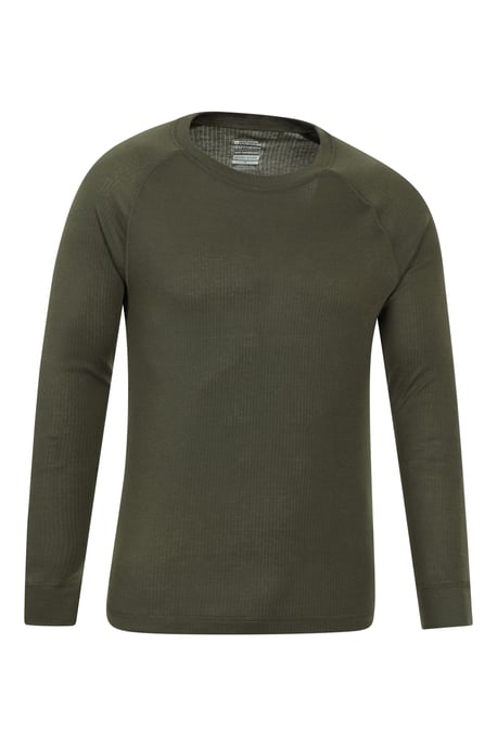 'Talus' Men's Thermal Top & Pant Skiing Winter Warm Gym Set Khaki - Image 3