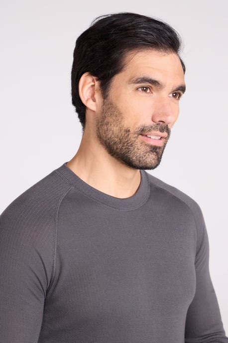 'Talus' Men's Thermal Top & Pant Skiing Winter Warm Gym Set Charcoal - Image 3