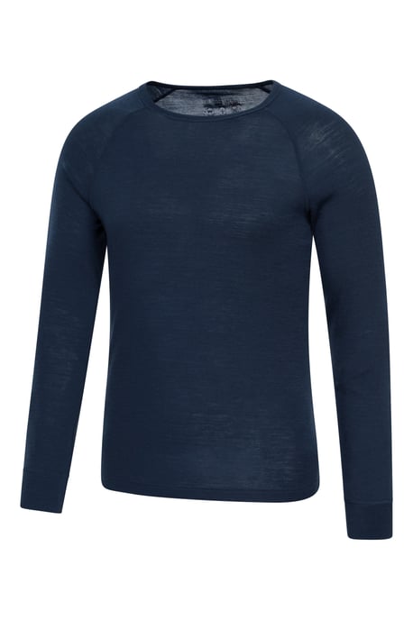 Men's Merino Thermal Top & Pant Breathable Elastic Waistband Gym Set Navy - Image 5
