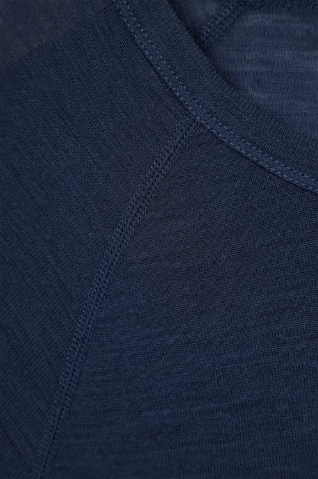 Men's Merino Thermal Top & Pant Breathable Elastic Waistband Gym Set Navy - Image 6