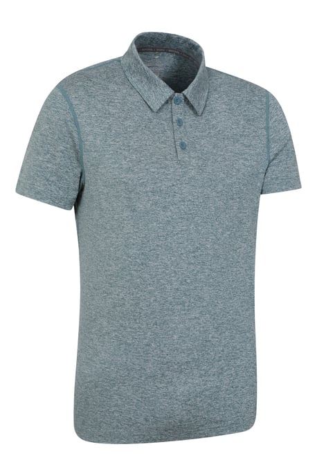 'Deuce' Men's Polo IsoCool High Wicking Casual Summer T-Shirt Navy/Blue - Image 6