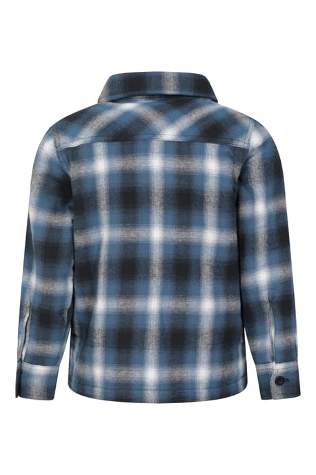 'Stream' Kids Zip Shacket Borg Lined Cosy Warm Everyday Jacket Blue - Image 3