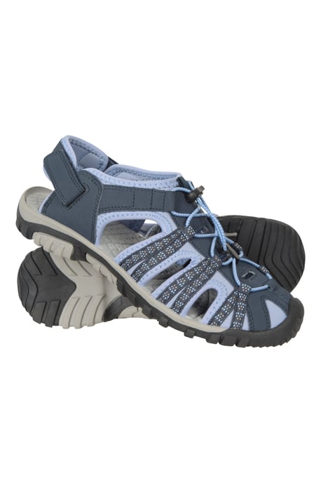 'Trek' Women's Shandal EVA Midsole Slip On Summer Beach Sandals Pale Blue - Image 1