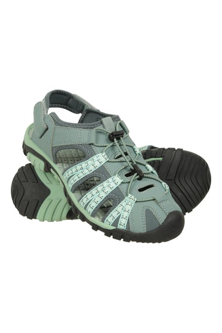 'Trek' Women's Shandal EVA Midsole Slip On Summer Beach Sandals Grey - Image 1