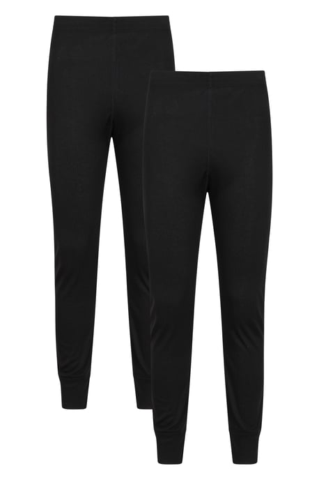 'Talus' Men's Base Layer Pants IsoTherm Quick Dry Breathable Gym Trousers - Pack of 2 Black - Image 1