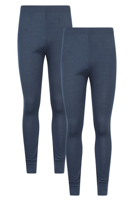 'Talus' Men's Base Layer Pants IsoTherm Quick Dry Breathable Gym Trousers - Pack of 2 Navy - Image 1
