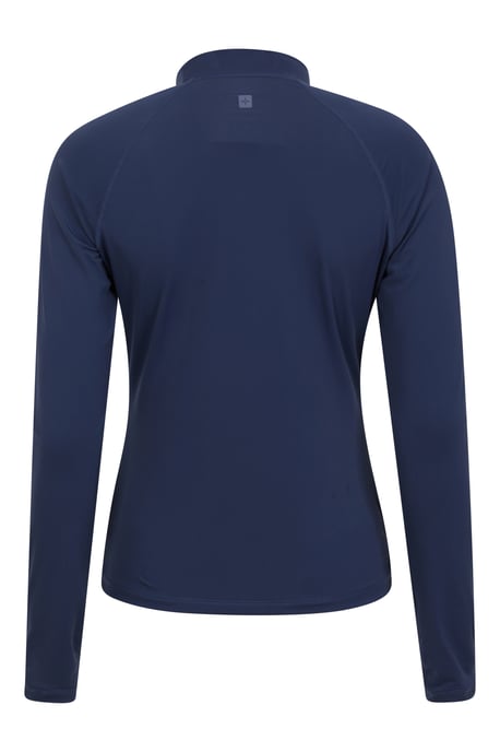 Women's Rash Vest Quick Drying Sun Protection Stretchy Swimming Top Navy - Image 5