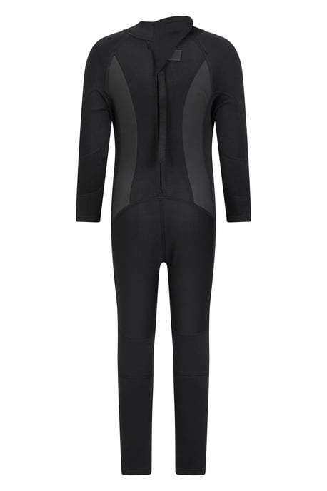 Kids Full Wetsuit Neoprene Fabric Sun Protection Surf Diving Swimwear Black - Image 3