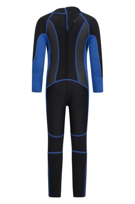 Kids Full Wetsuit Neoprene Fabric Sun Protection Surf Diving Swimwear Charcoal - Image 4