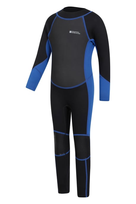 Kids Full Wetsuit Neoprene Fabric Sun Protection Surf Diving Swimwear Charcoal - Image 5