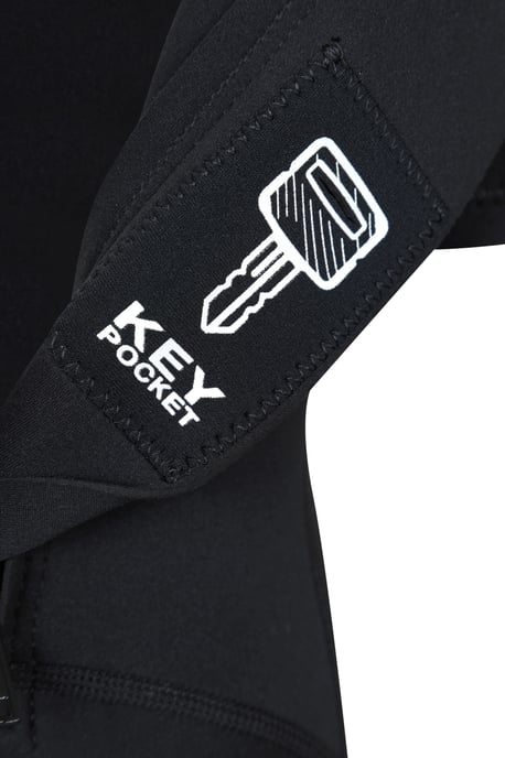 Kids Shorty Wetsuit Neoprene Fabric Flat Seams Surf Diving Swimwear Black - Image 6