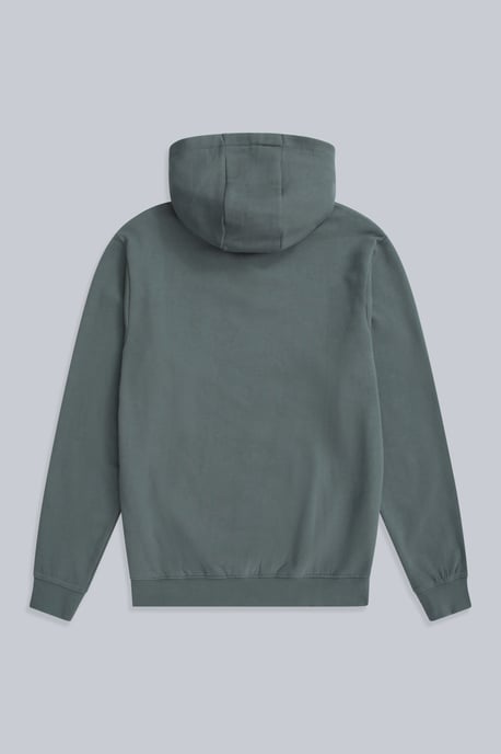 'River' Men's Padstow Regional Hoodie with Kangaroo Pocket Warm Cosy Pullover Green - Image 2