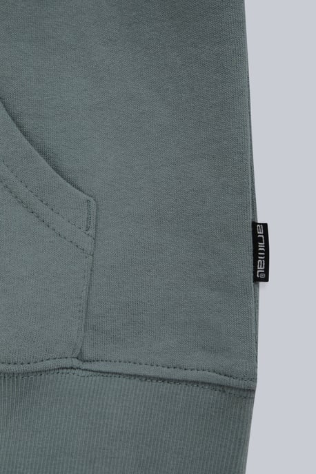 'River' Men's Padstow Regional Hoodie with Kangaroo Pocket Warm Cosy Pullover Green - Image 5