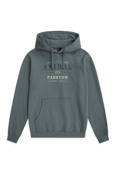 'River' Men's Padstow Regional Hoodie with Kangaroo Pocket Warm Cosy Pullover Green - Image 6