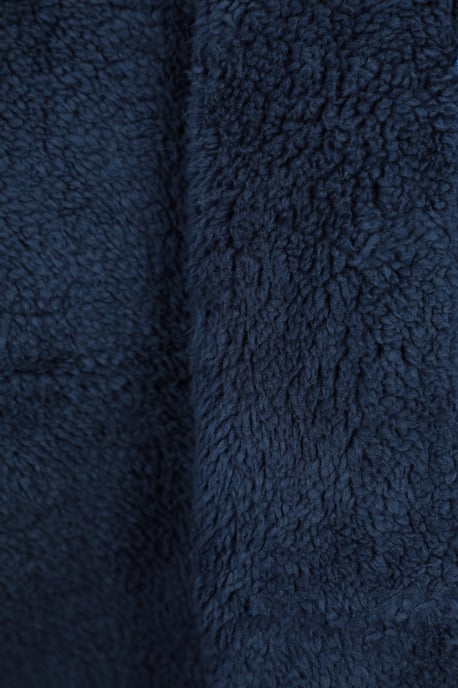'Nordic II' Kids Full Zip Hoodie Sherpa Fleece Lined Winter Warm Jumper Blue - Image 5