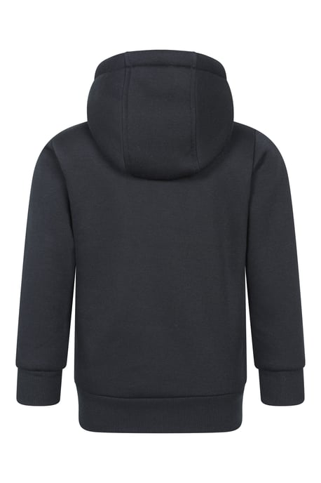 'Nordic II' Kids Full Zip Hoodie Sherpa Fleece Lined Winter Warm Jumper Black - Image 3
