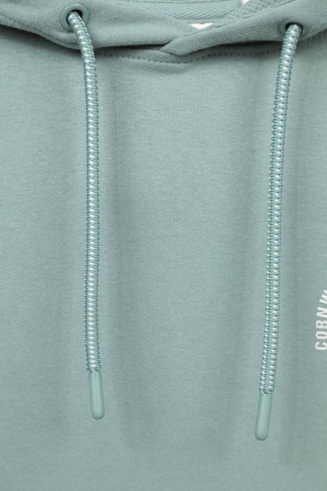 'Regional' Men's Cornwall Graphic Overhead Hoodie Drawcord Warm Cosy Pullover Olive - Image 5